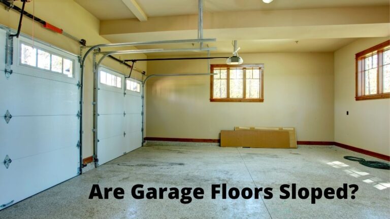 Are Garage Floors Sloped