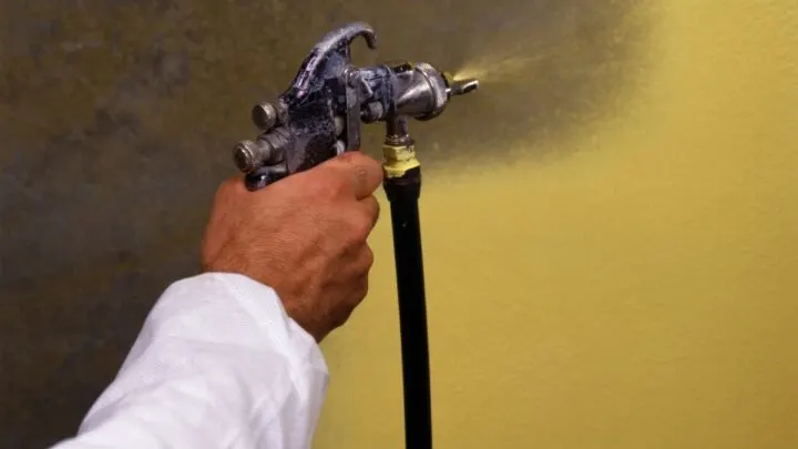 hand held paint gun