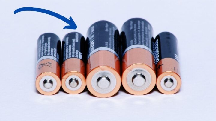 row of batteries