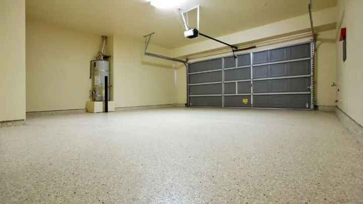 empty garage floor