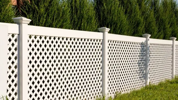 White Vinyl Fence