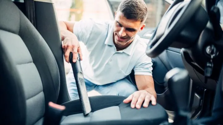 Cleaning a car