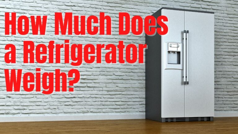 how much does a refrigerator weigh_