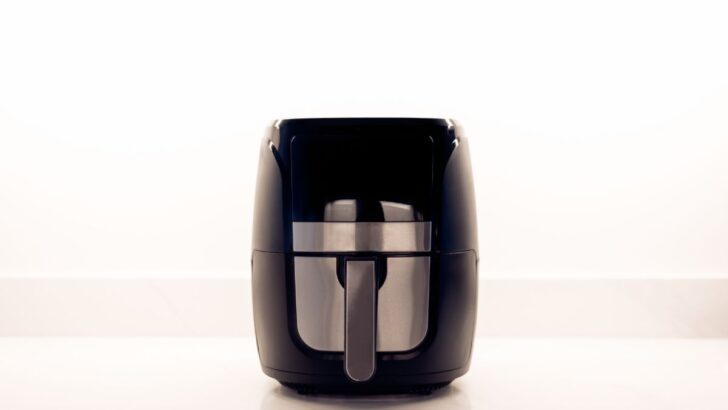 Air fryer on a white background