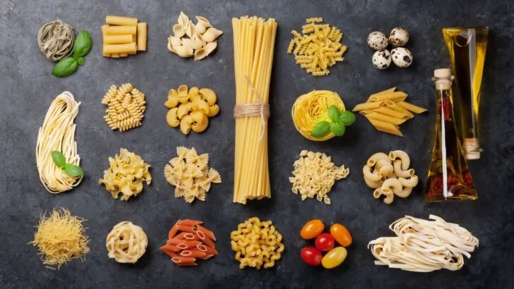 Various pasta products
