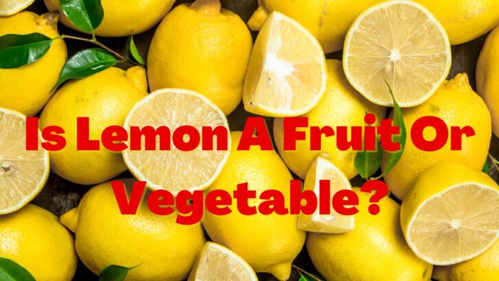Are Lemons A Fruit Or Vegetable?