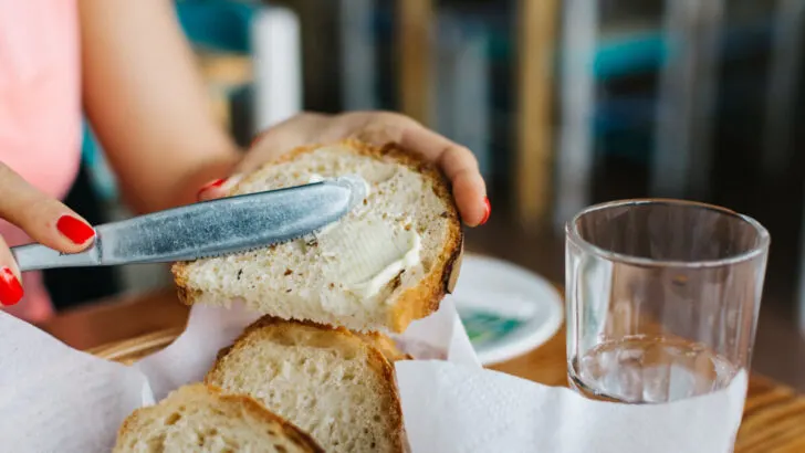 bread with unsalted butter