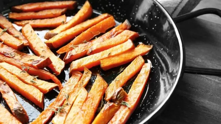 Fried French Fries in a Wok