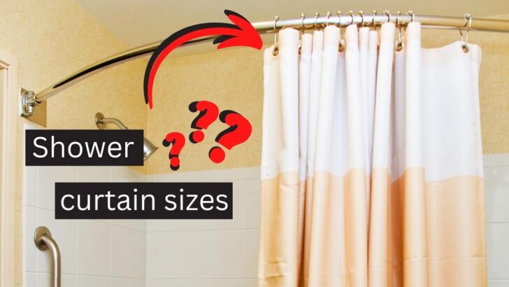 Shower Curtain Sizes: Common Options & Finding the Right One!