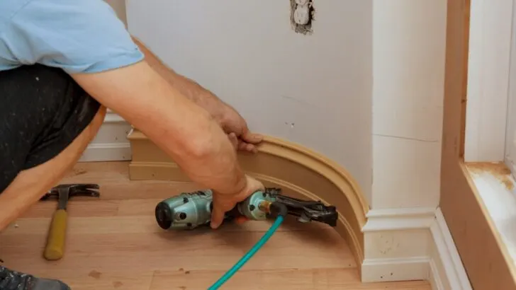 making your baseboards and crown molding the same size 