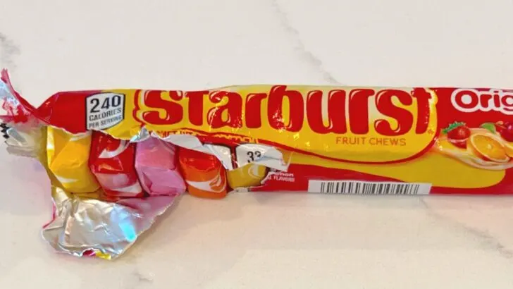 opened starburst pack