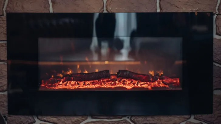 realistic looking electric fireplace