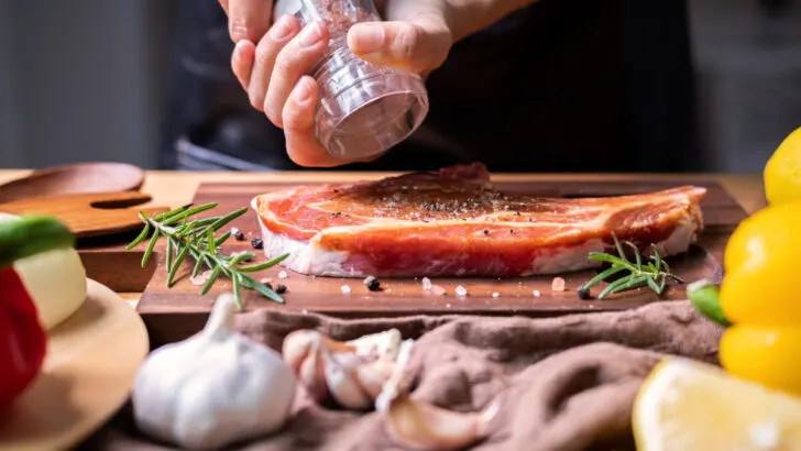 Cooking Sizzle Steak