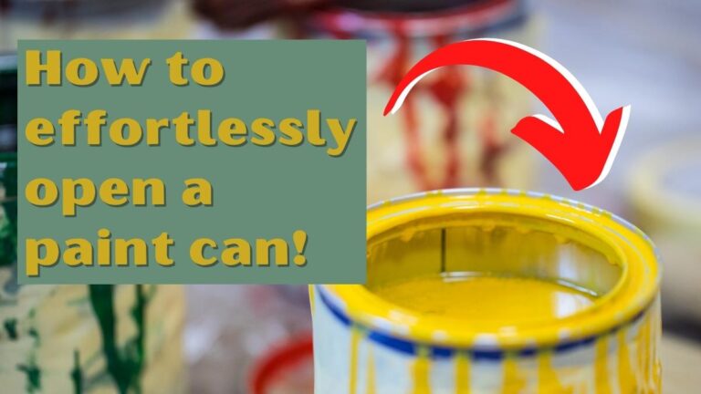 How To Effortlessly Open A Paint Can