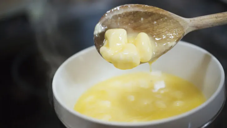 Melted butter should be brushed on food