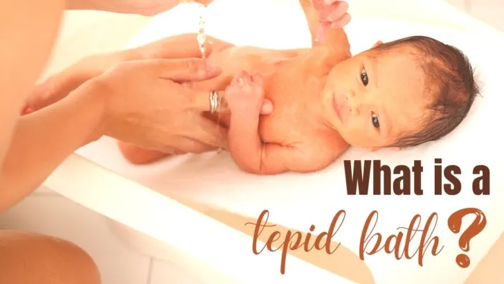 What is a tepid bath