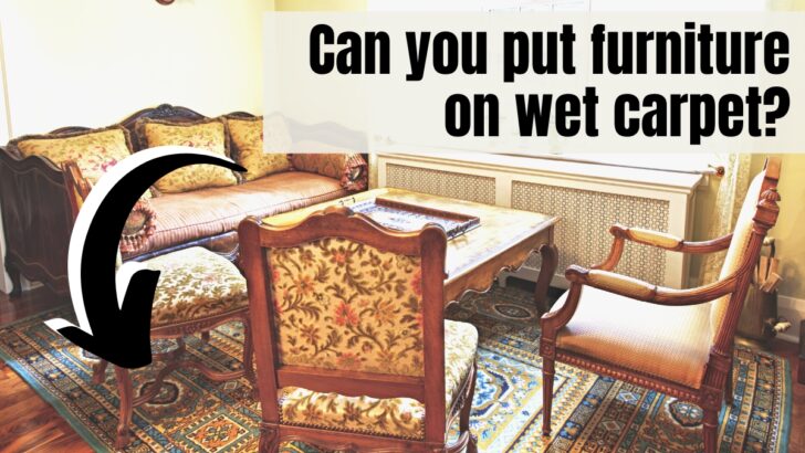 Can you put furniture on Wet Carpet