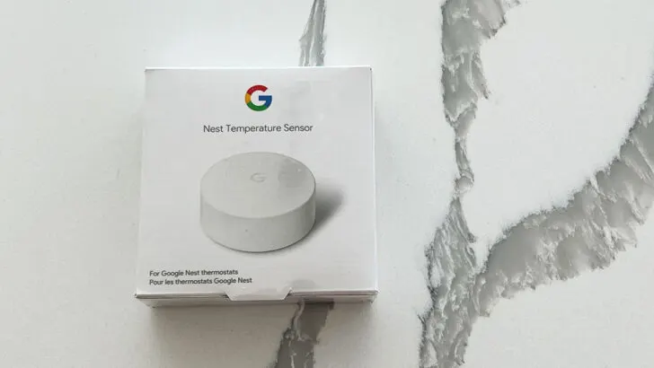 nest thermostat sensor in box